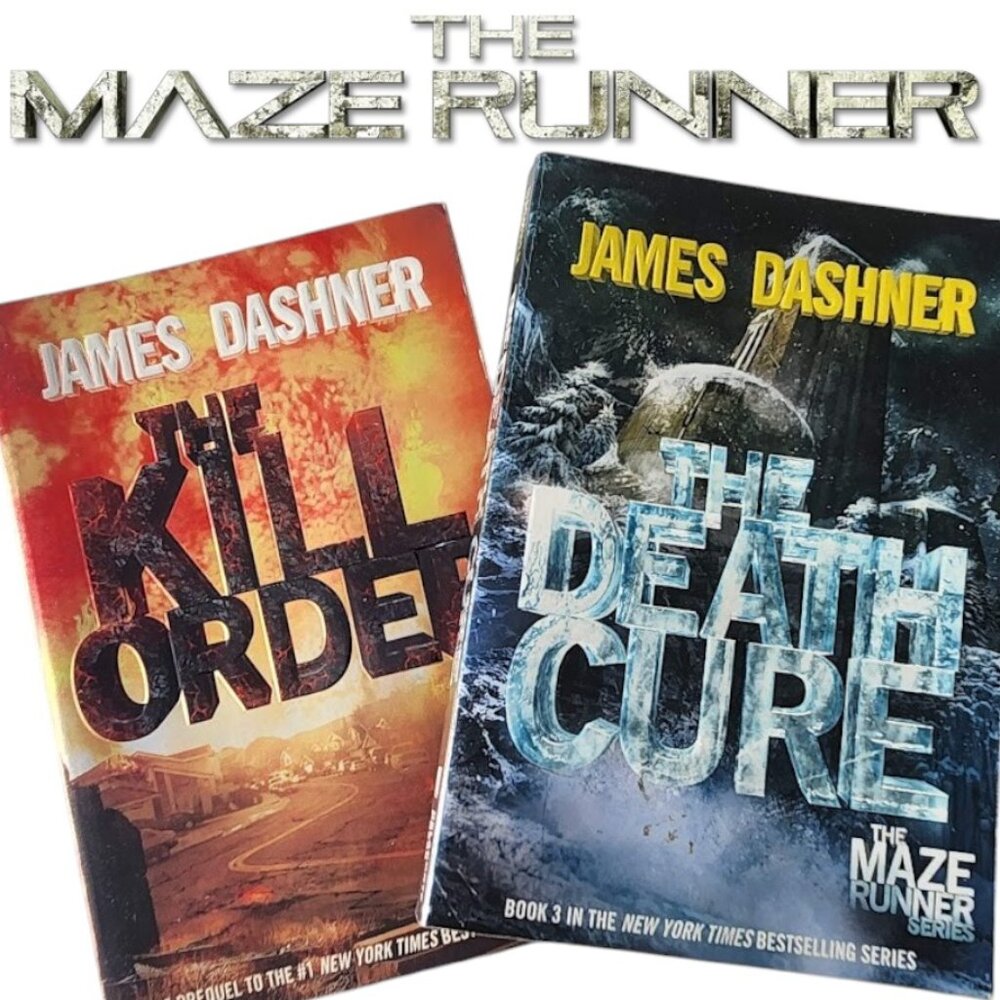 Maze Runner Books Bundle Kill Order Death Cure Paperback Book James Dashner Used